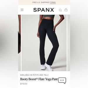 Spanx Booty Boost Flare Yoga Pant M Tall